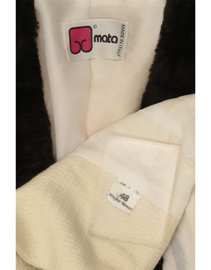 Veste Blazer Vintage Homme IT 48 Medium Off White Colourblock