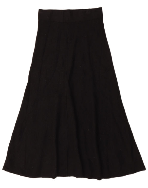 Marks & Spencer Jupe trapèze taille haute pour femme UK 10 Small W26 Noir