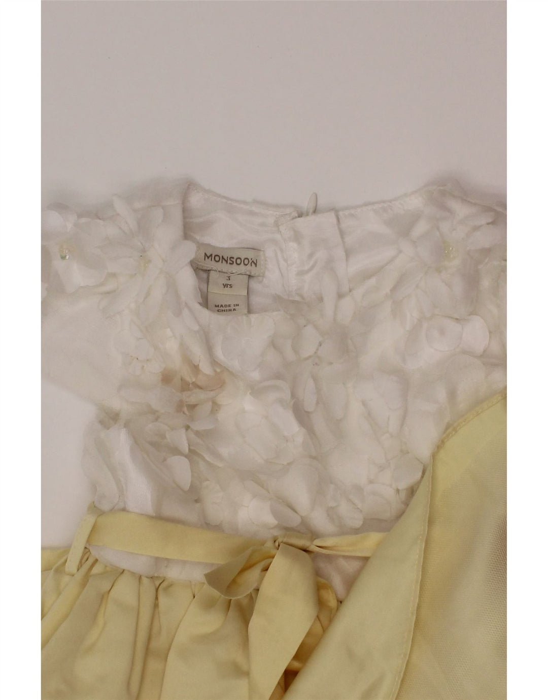 Monsoon Robe Trapèze Fille 2-3 ans Jaune Colorblock Polyester