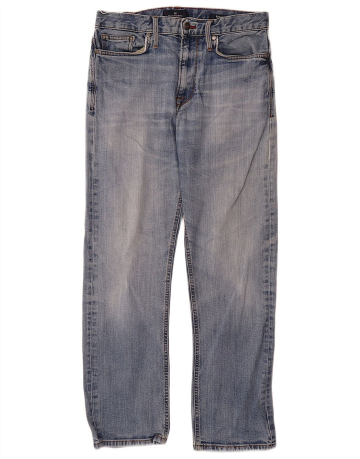 Marks & Spencer Jean droit bleu Harbour Regular pour homme W30 L29 coton