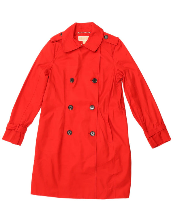 MICHAEL KORS Trench Femme UK 12 Coton Rouge Moyen