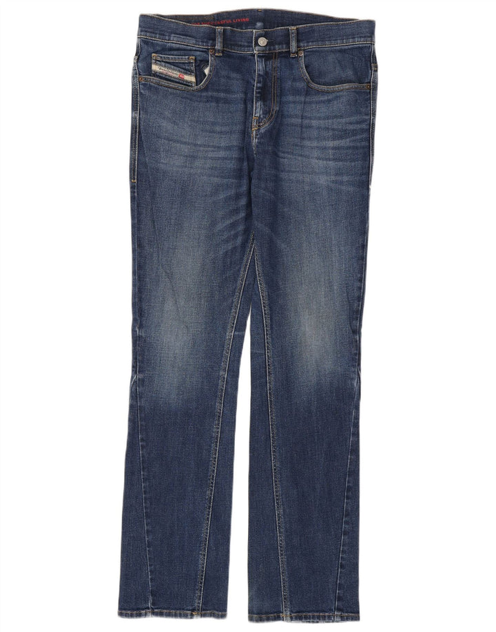DIESEL Jean droit homme W32 L33 bleu coton