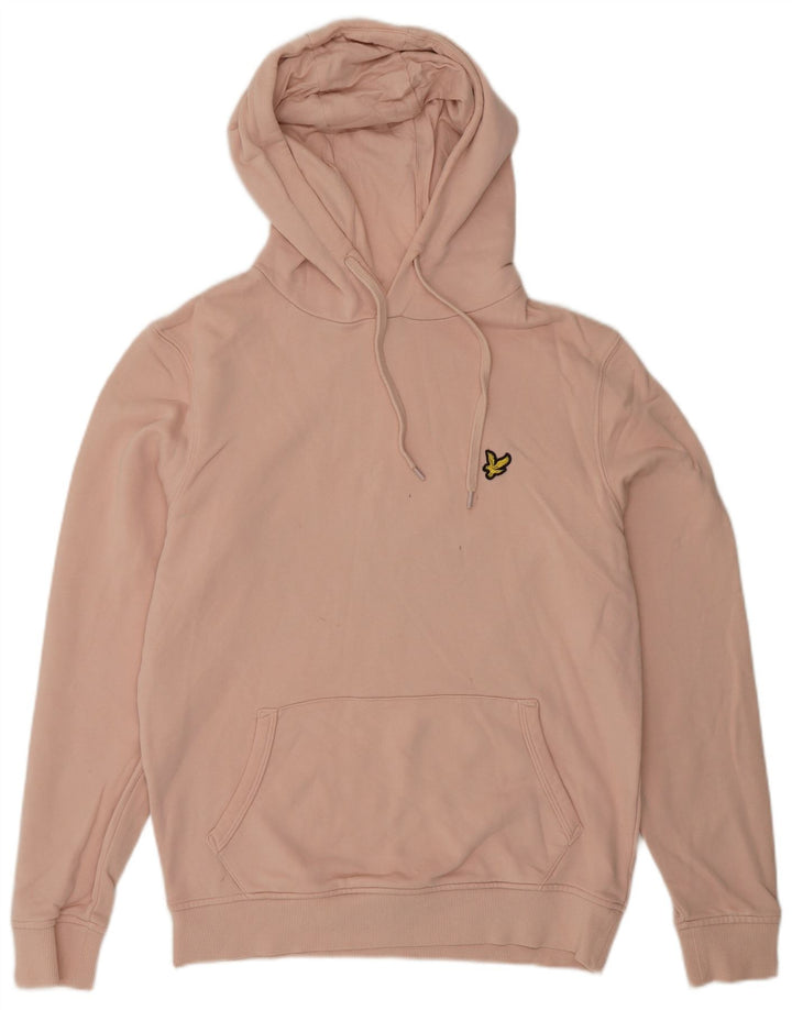 Lyle & Scott Pull à Capuche Homme Rose Moyen Coton