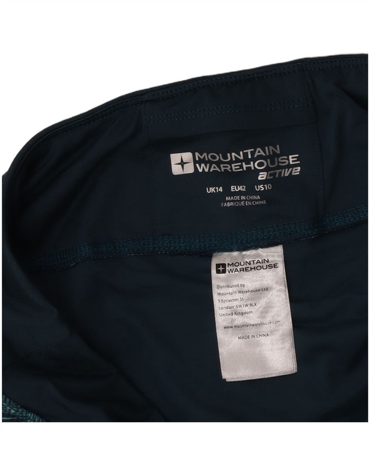 Mountain Warehouse Short de sport à motif abstrait pour femme UK 14 Large Vert
