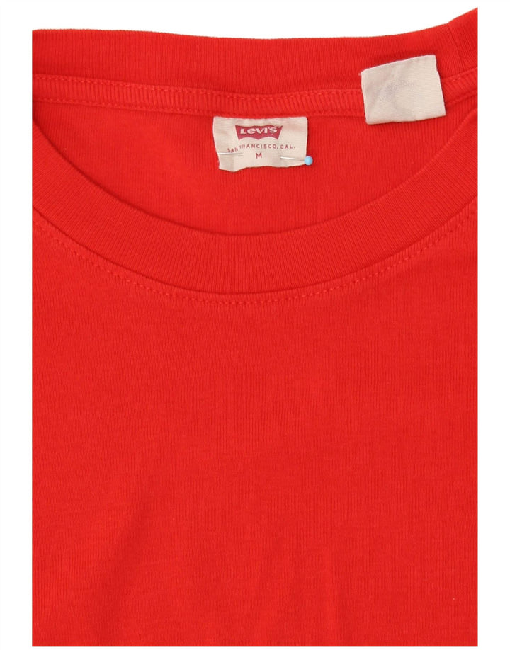 Levi's Top Manches Longues Femme UK 12 Rouge Moyen