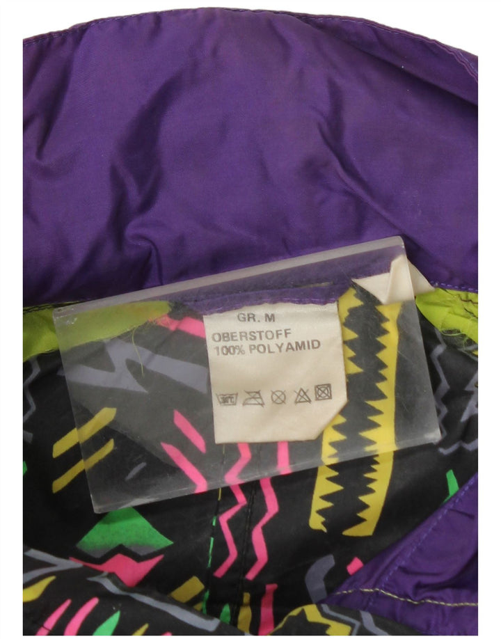 veste de pluie homme vintage UK 38 Polyamide géométrique violet moyen