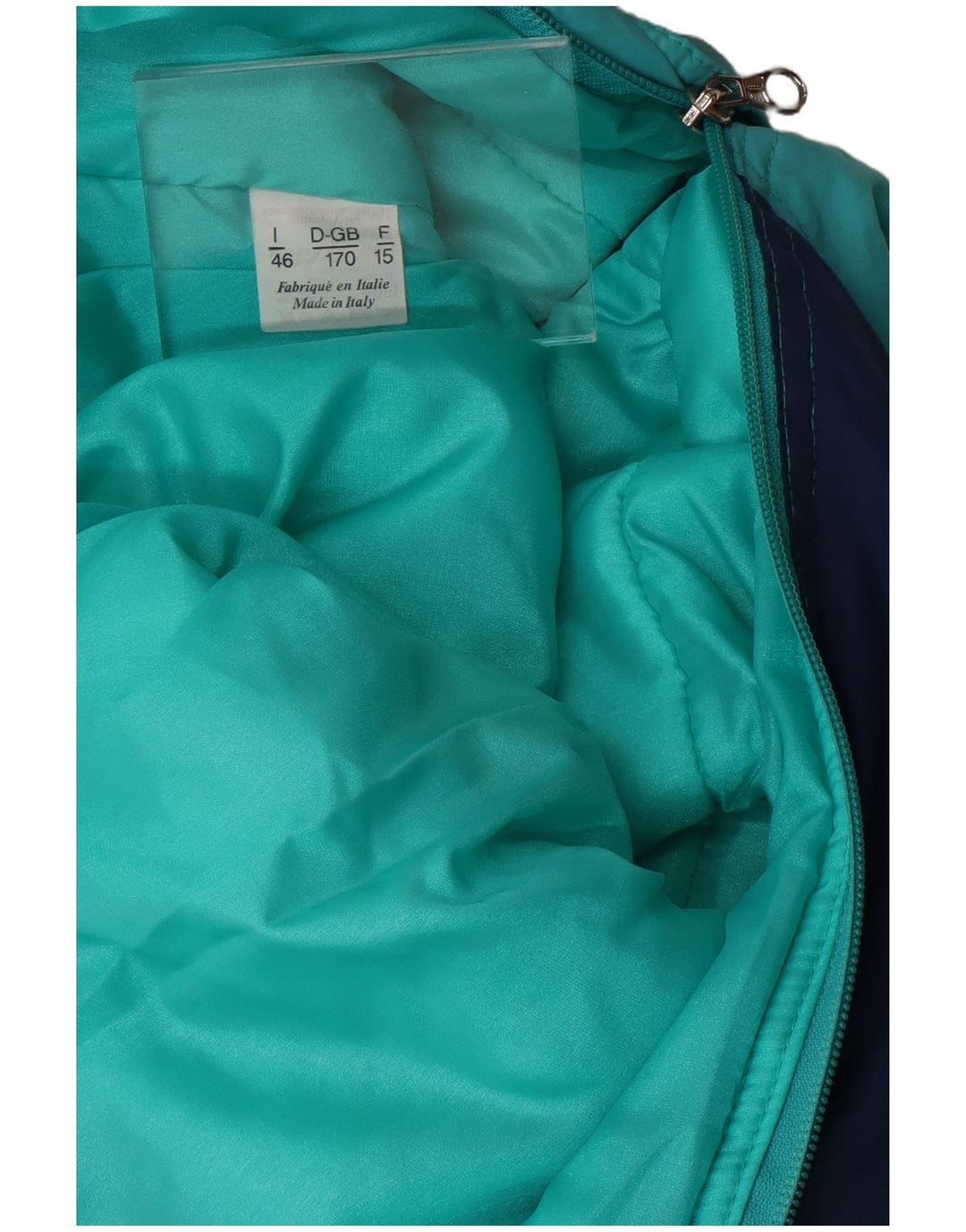 vintage Mens Loose Fit Ski Combinaison IT 46 Petit Bleu Colorblock Polyamide