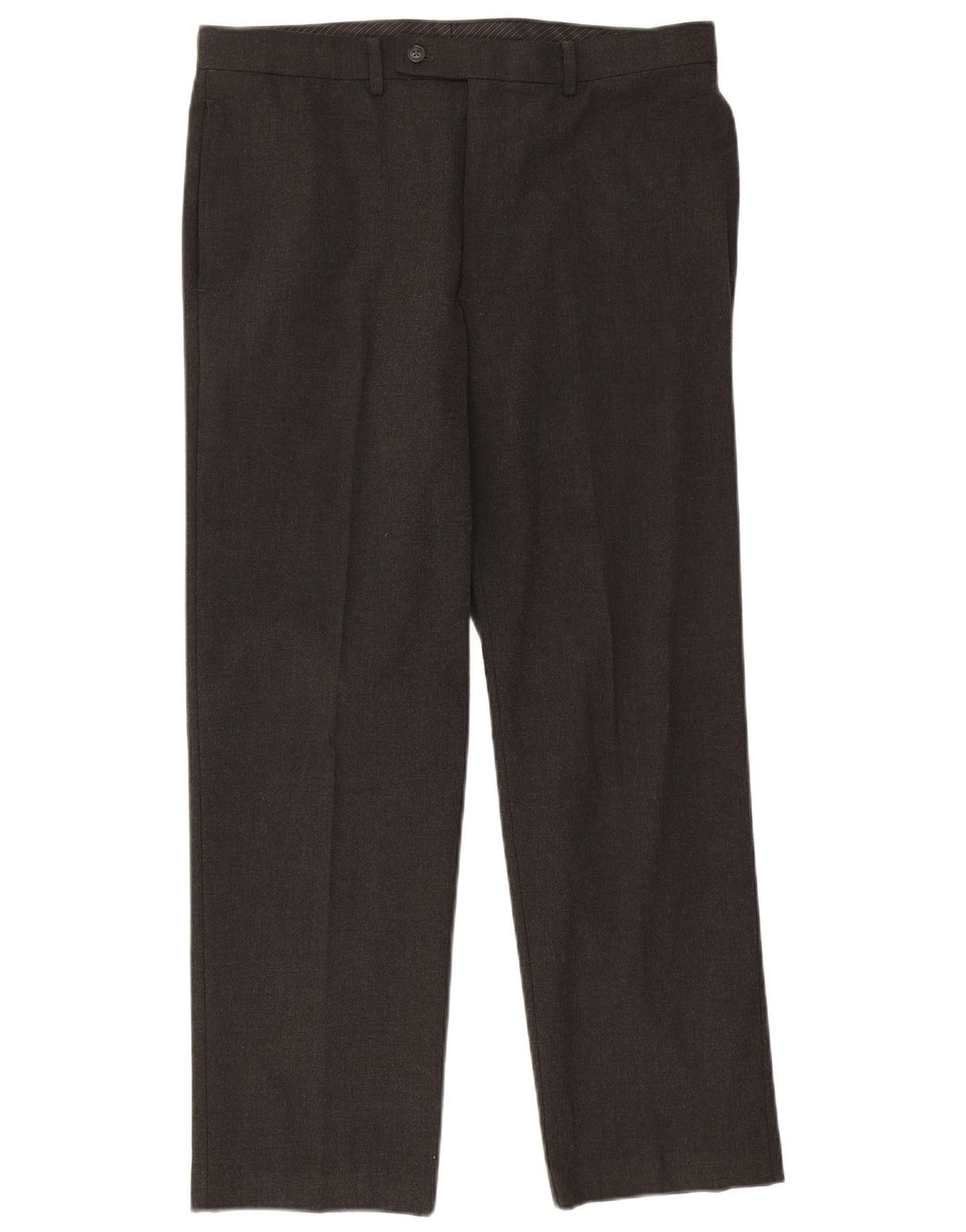 Calvin Klein Pantalon de costume droit pour homme W34 L29 Gris Polyester