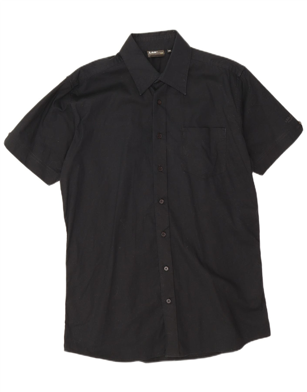 Lee Chemise à manches courtes pour homme 2XL en coton noir