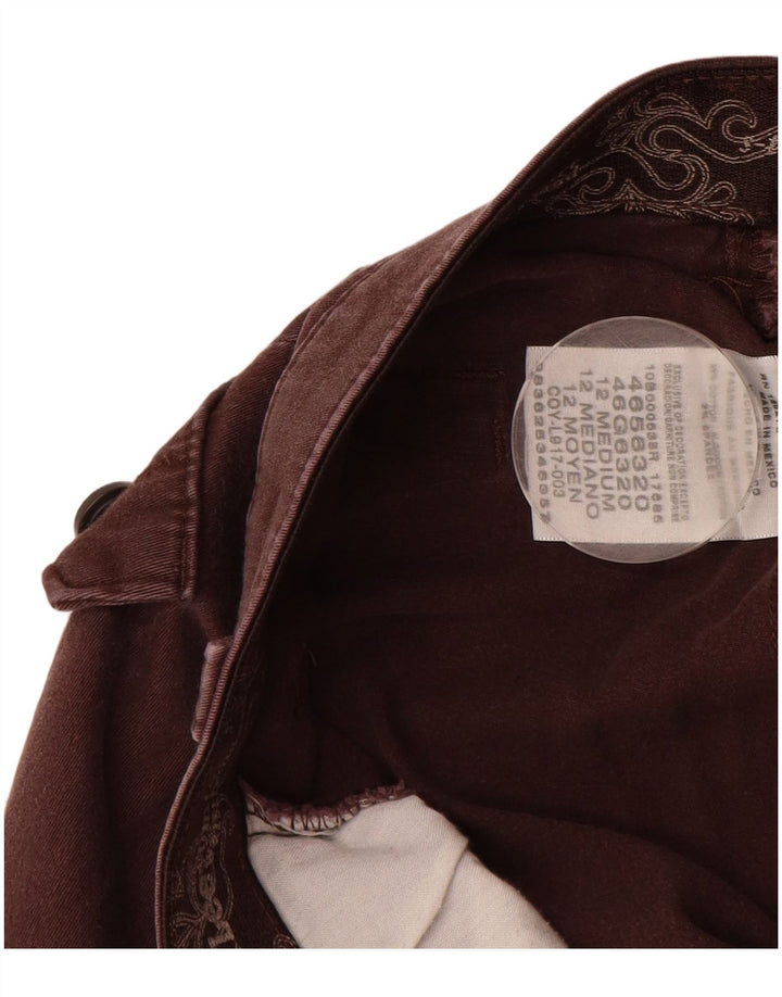 LEE Pantalon droit décontracté pour femme US 12 Large W32 L31 Marron Coton