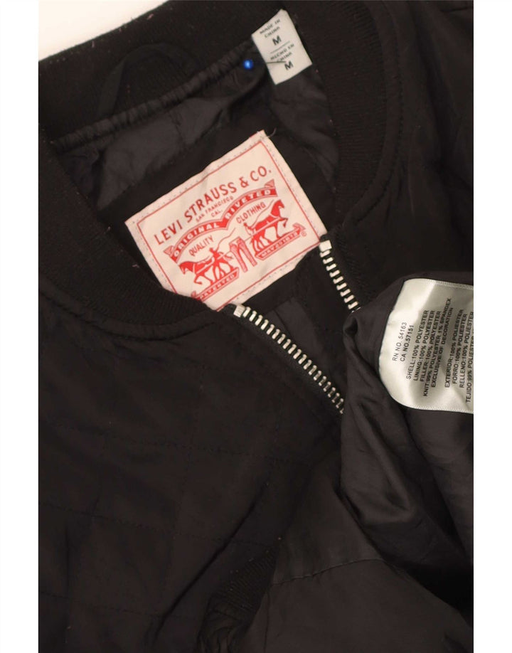 Levi's Veste Bomber Femme UK 44 Medium Noir Polyester