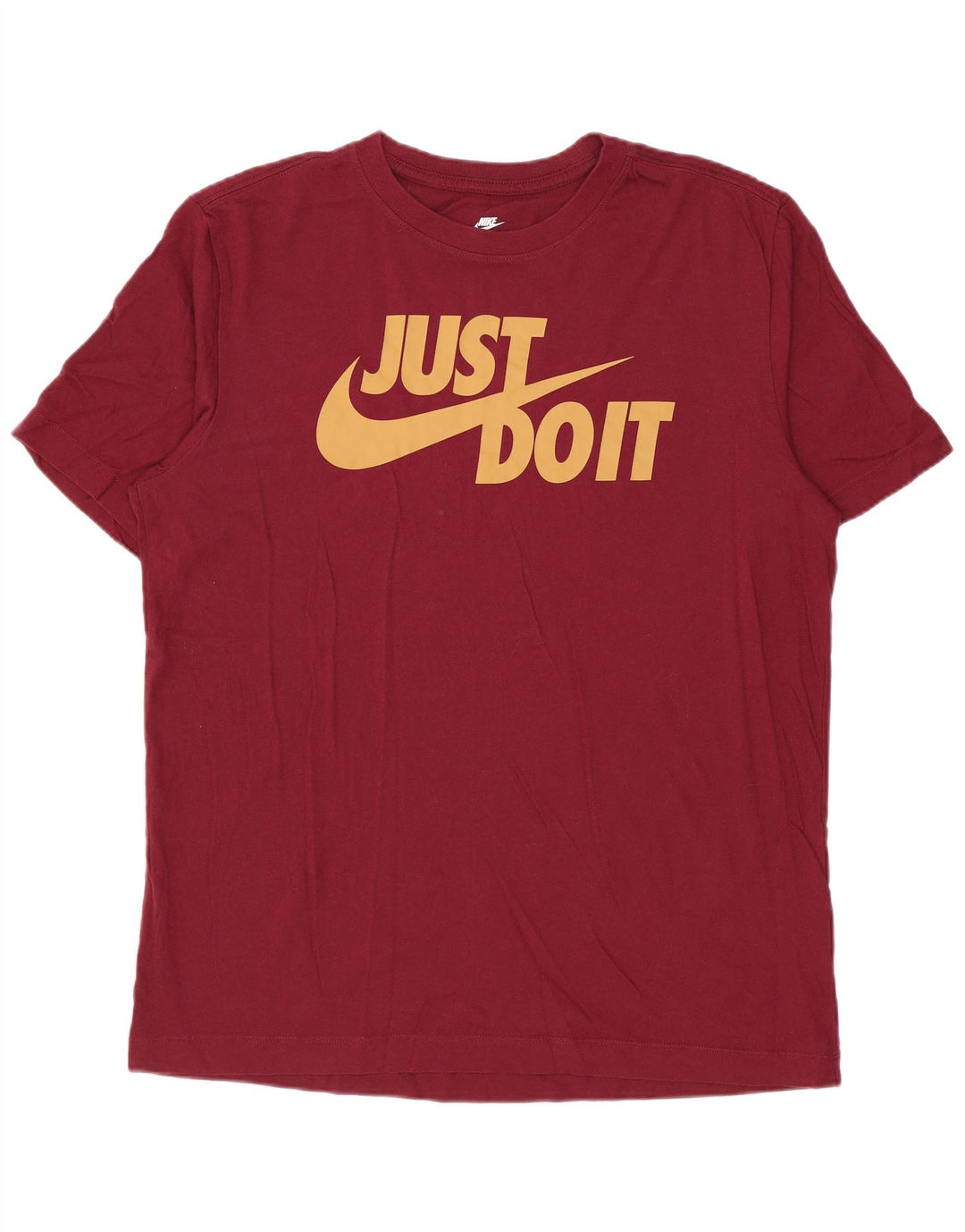 NIKE T-shirt graphique pour homme en coton bordeaux moyen