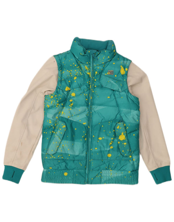 DC Veste matelassée pour hommes Small Turquoise Colourblock Polyester