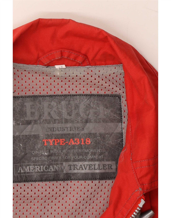 Brugi Veste de pluie surdimensionnée pour femme IT 46 Large Rouge