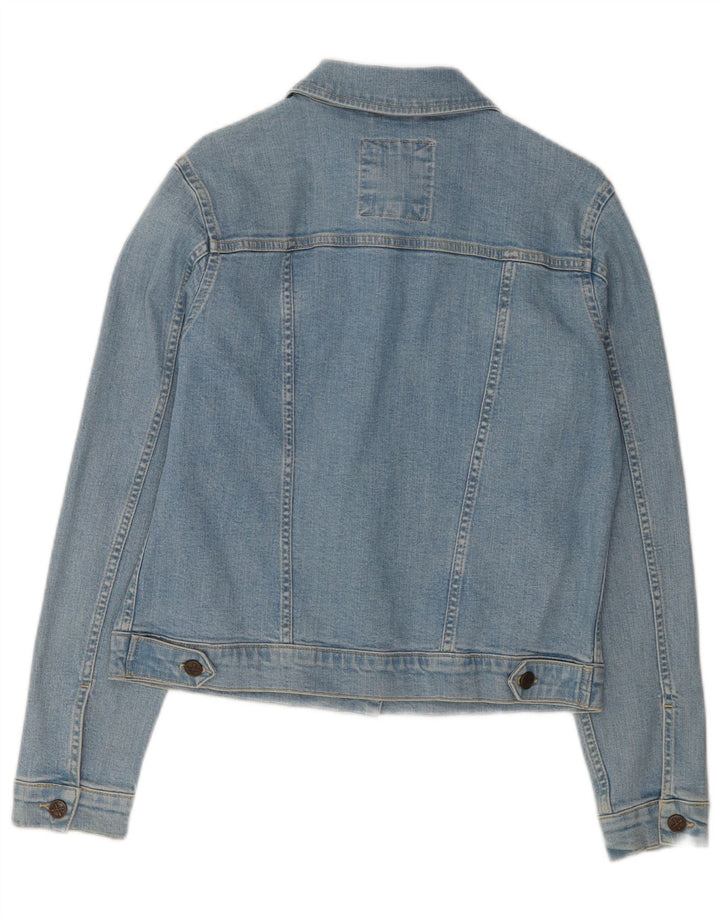 Crew Clothing Veste en jean pour femme UK 12 Bleu moyen