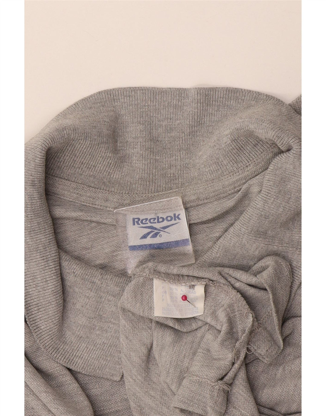 Reebok Polo Homme XL Gris Coton