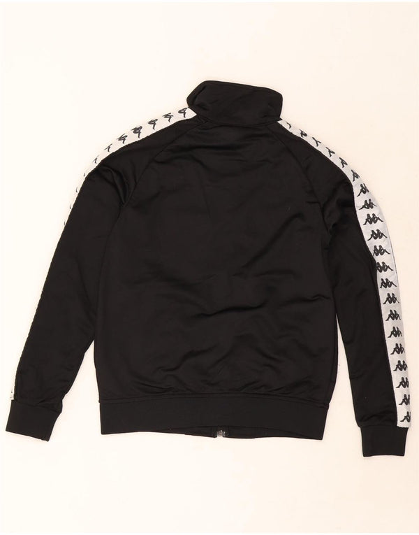 Kappa Veste de survêtement graphique pour femme UK 6 XS Noir Colourblock
