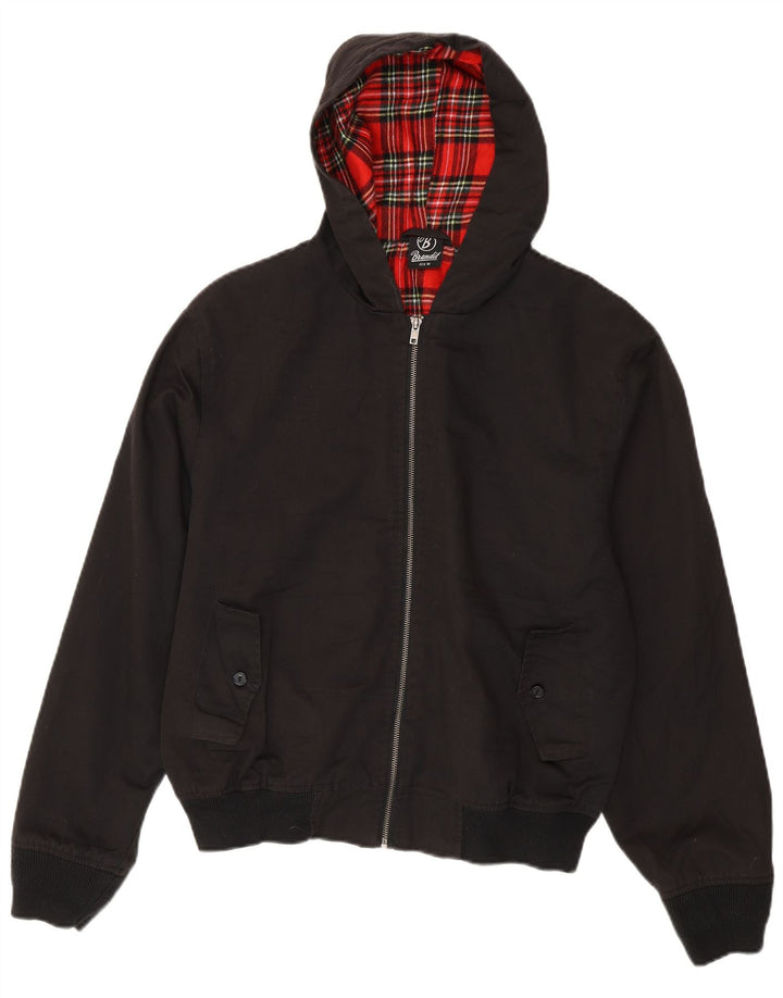 BRANDIT Veste bomber à capuche pour homme UK 38 Medium Noir Polyester