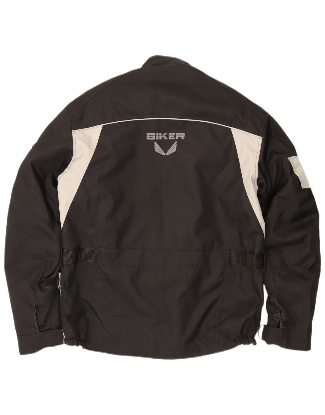 Biker Mens Biker Racer Veste Taille 50 Moyen Noir Colourblock Polyester