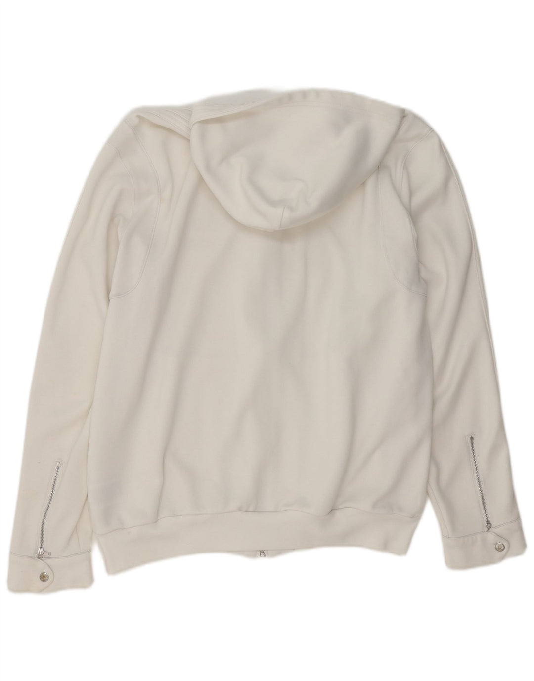 Adidas Pull à capuche zippé pour homme XL Blanc Polyester