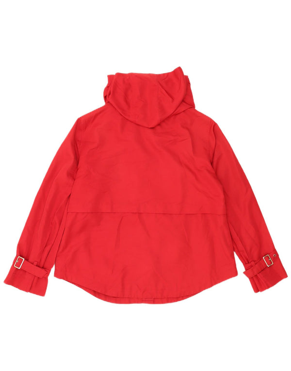 Zara Womens Bomber Jacket UK 14 Medium Rouge Polyester