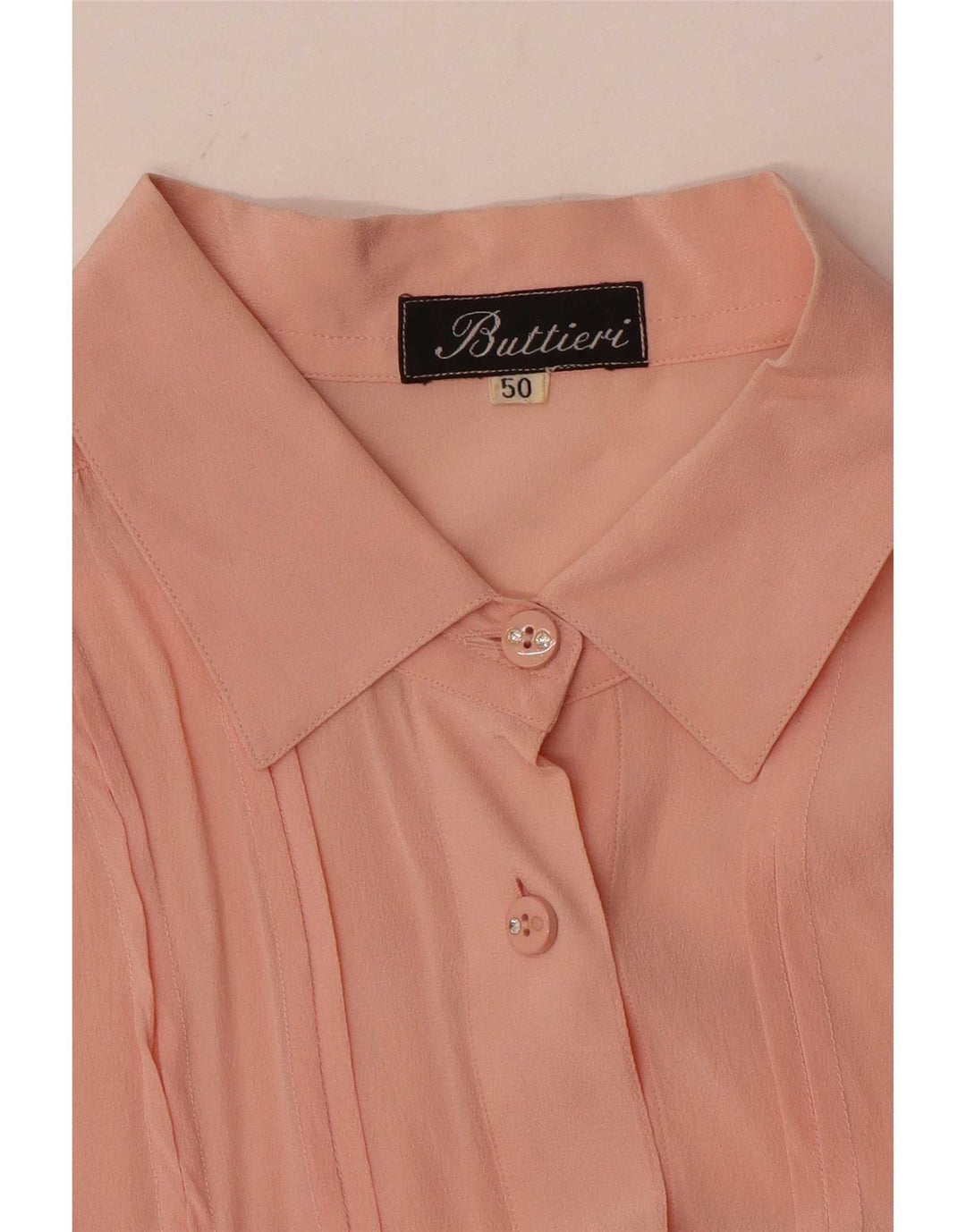 Chemisier chemise femme vintage IT 50 XL Rose
