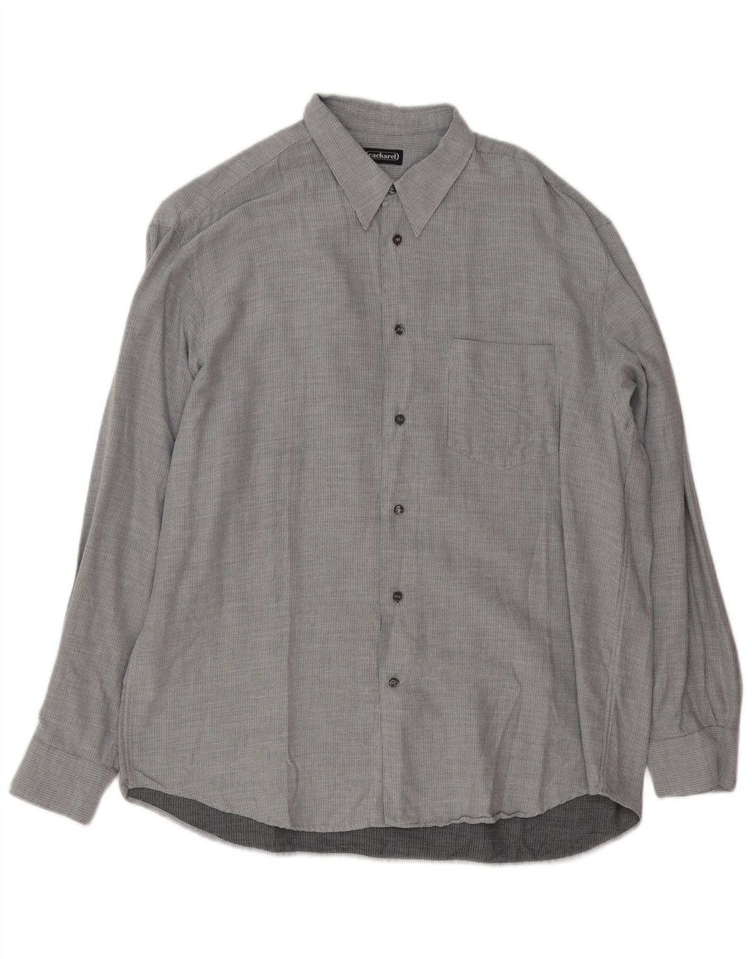 Cacharel Chemise Homme Taille 43 17 XL Gris Coton