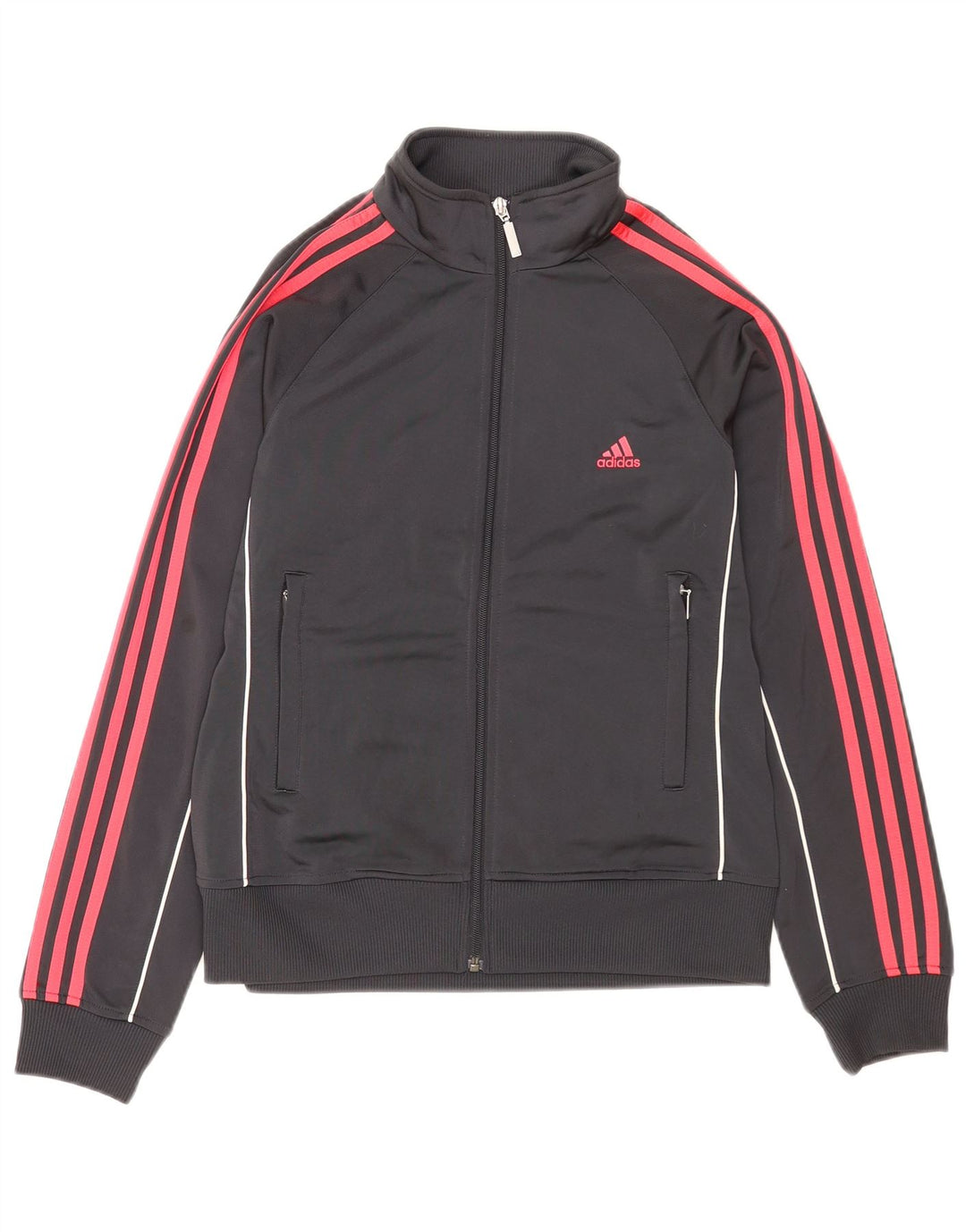 Adidas Veste de survêtement pour femme UK 16 Large Gris Polyester