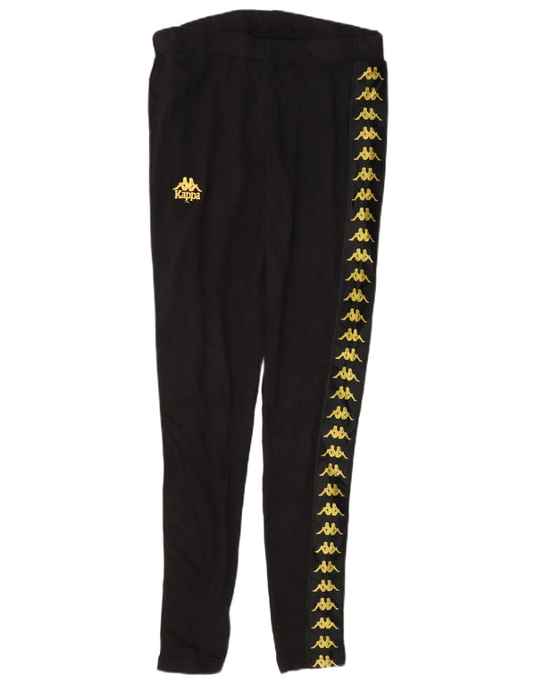 Kappa Leggings graphiques pour femmes UK 14 Large coton noir