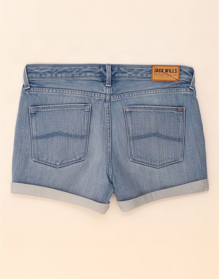 Jack Wills Short en jean pour femme Medium W30 Bleu tacheté