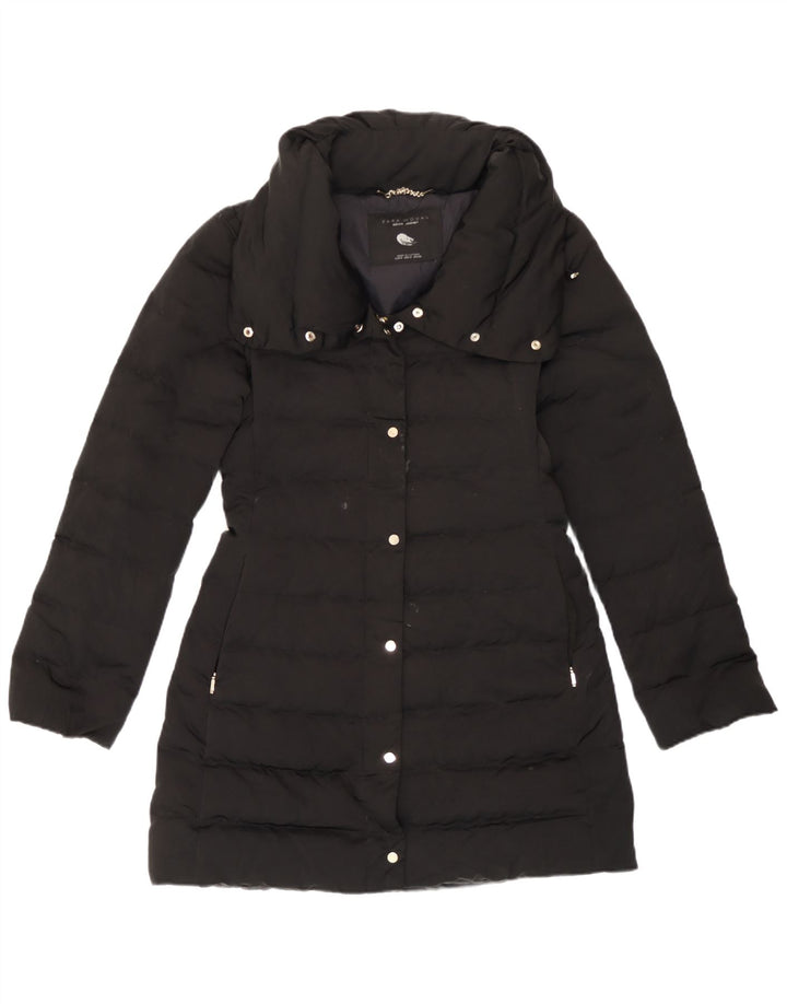 Zara Veste rembourrée pour femme UK 10 Petit nylon noir
