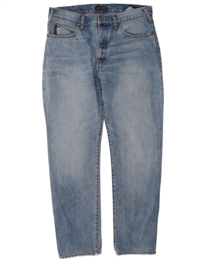 ARMANI Jean Droit W34 L30 Homme Bleu