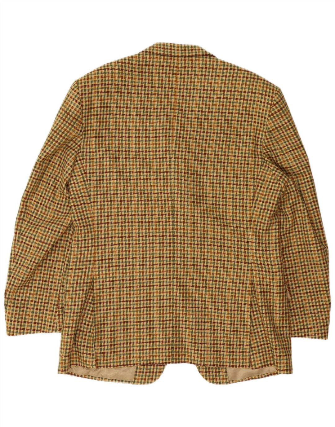 Ermenegildo Zegna Veste Blazer 3 Boutons Homme IT 52 Grand Pied De Poule Beige