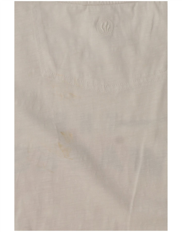 Fat Face T-Shirt Graphique Homme Grand Blanc Coton