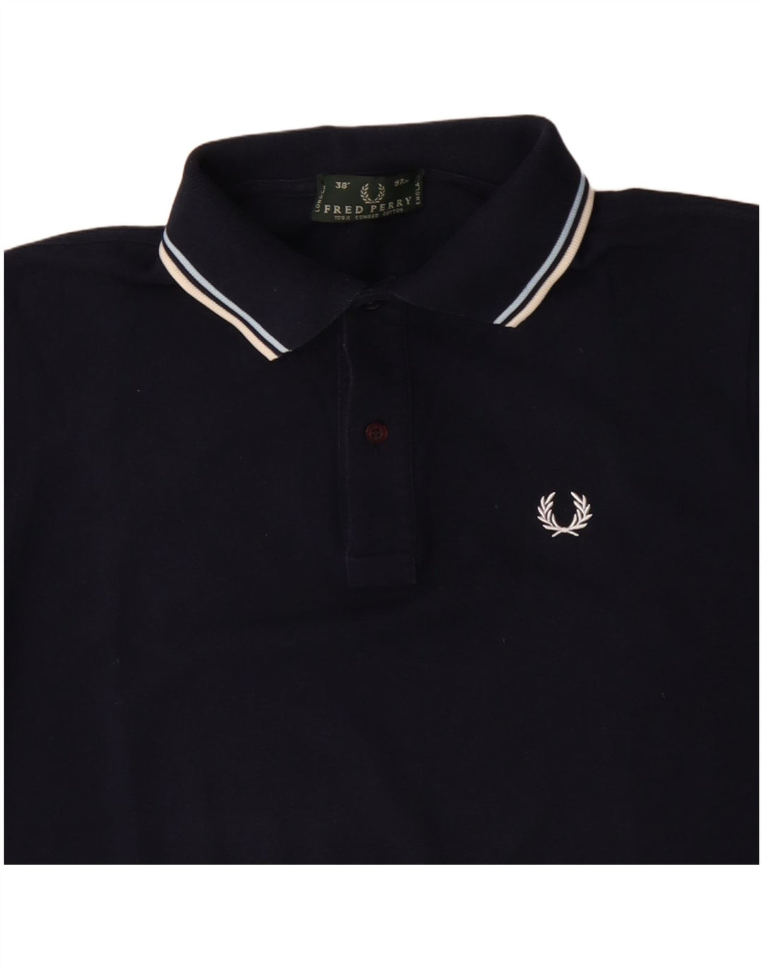 FRED PERRY Polo Homme Petit Bleu Marine Coton