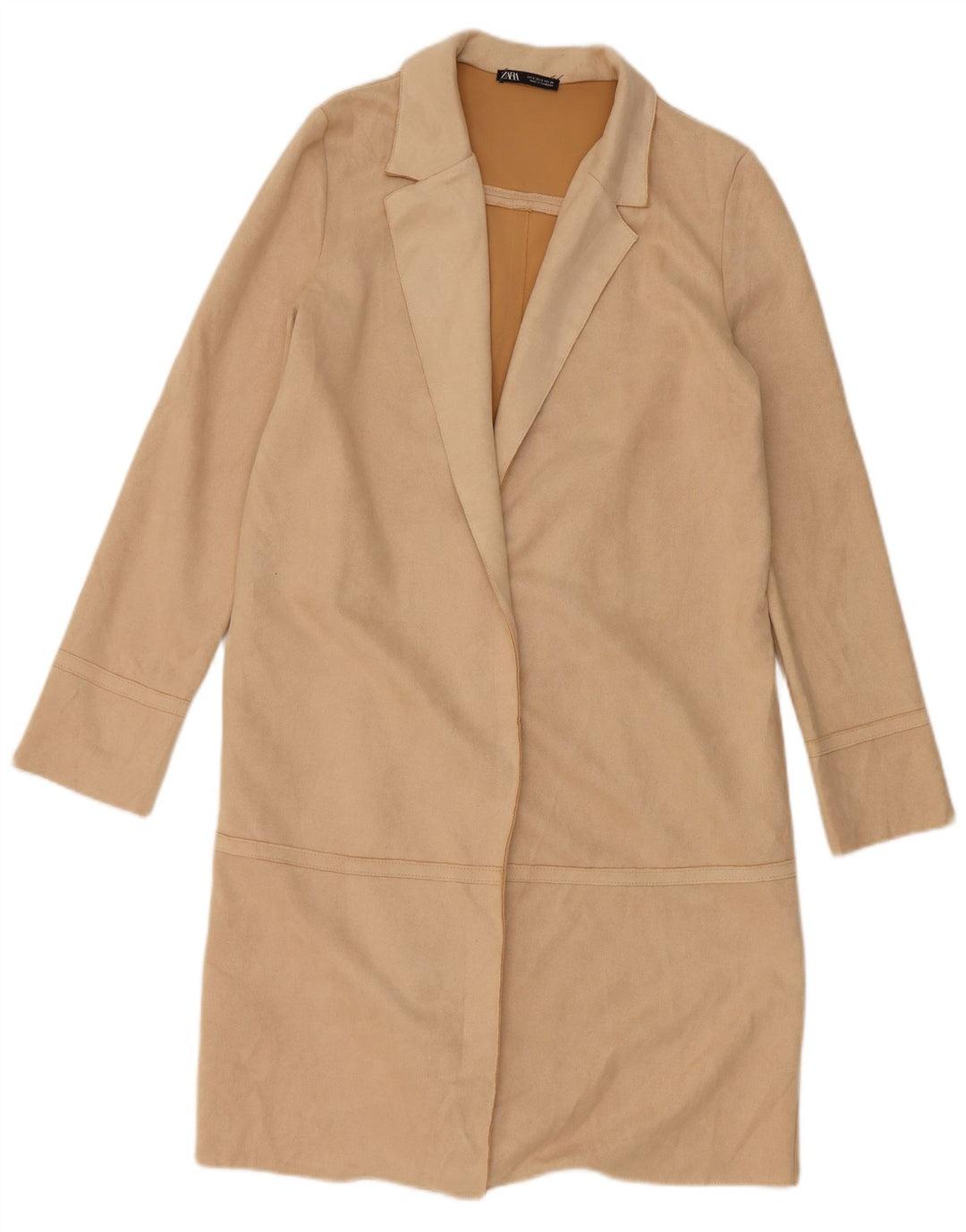 Zara Manteau Femme UK 10 Petit Beige