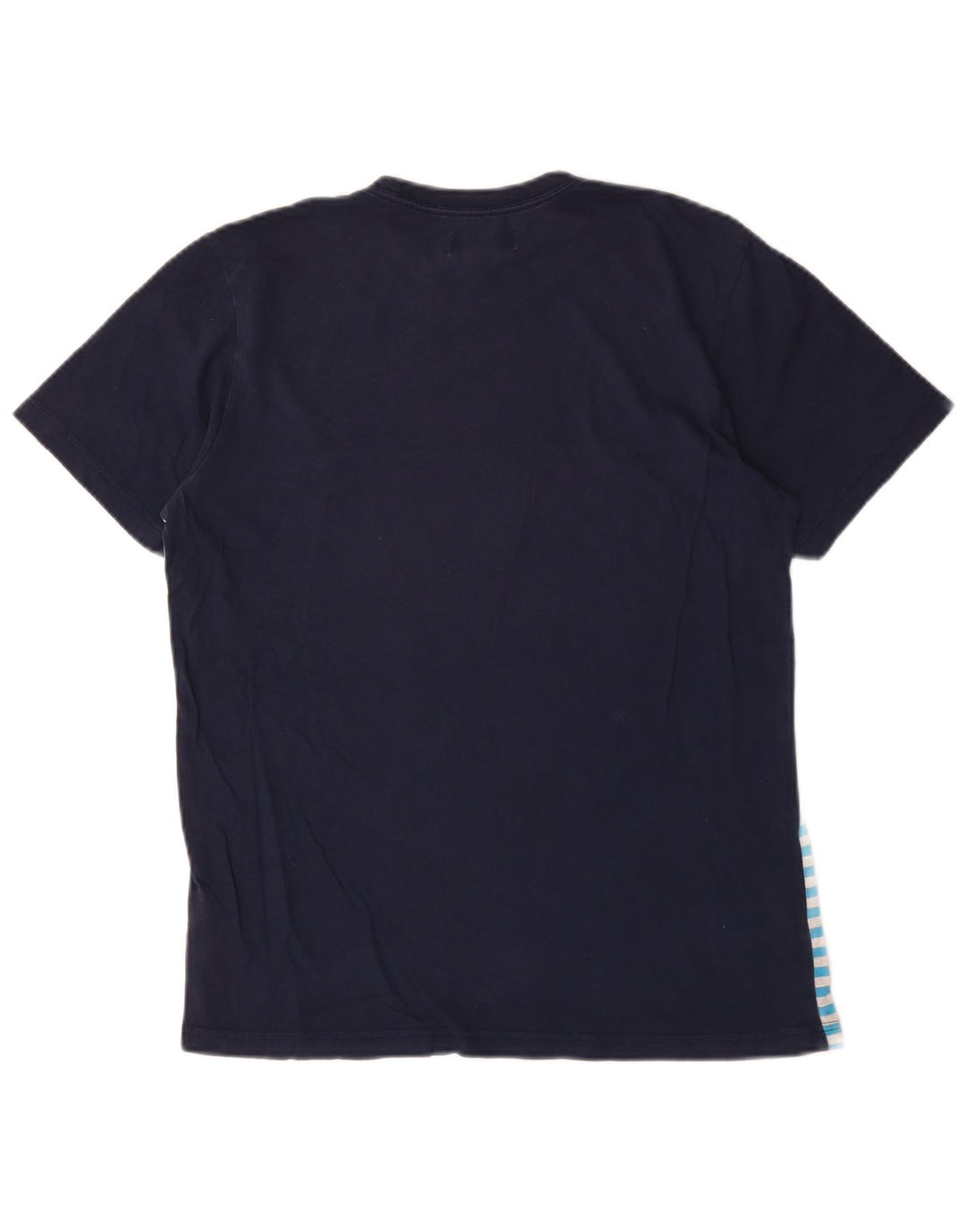 Adidas T-Shirt Homme Top Bleu Marine Rayé Coton