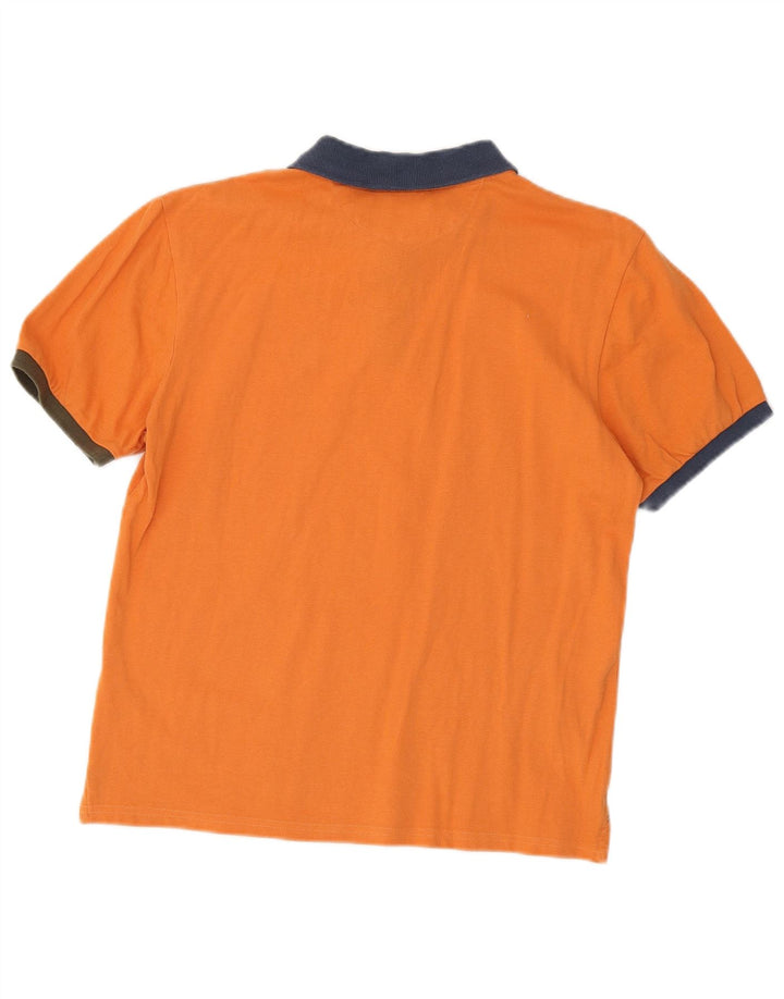 North Sails Polo Homme Orange Moyen Colorblock Coton