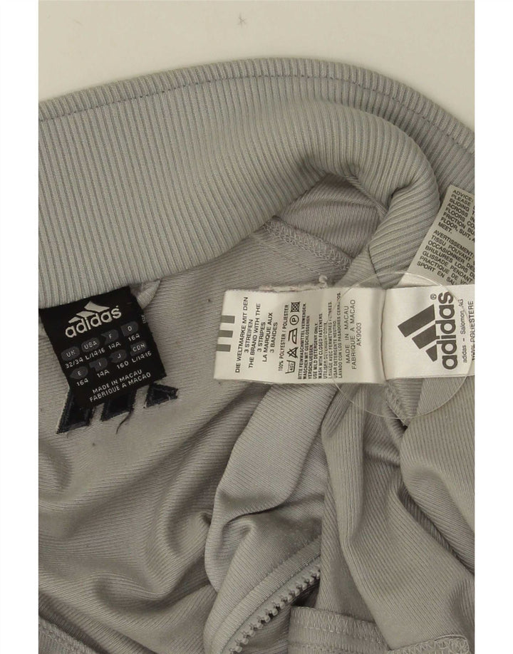 Adidas Veste de Survêtement Garçon 13-14 Ans Gris Colorblock Polyester
