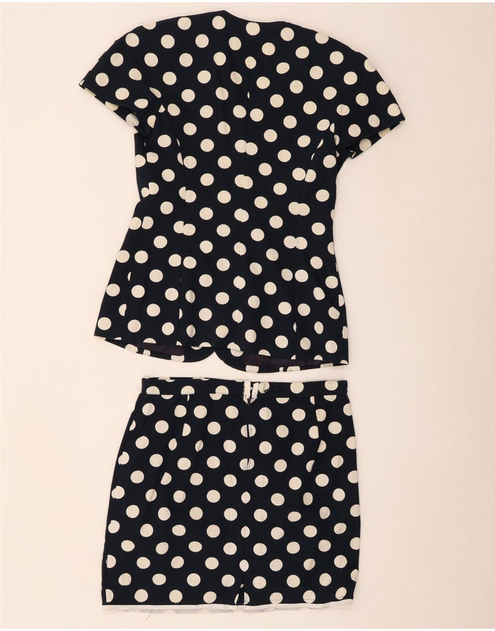 Luisa Spagnoli Ensemble jupe 2 pièces à manches courtes pour femme IT 42 Medium W32 Bleu marine
