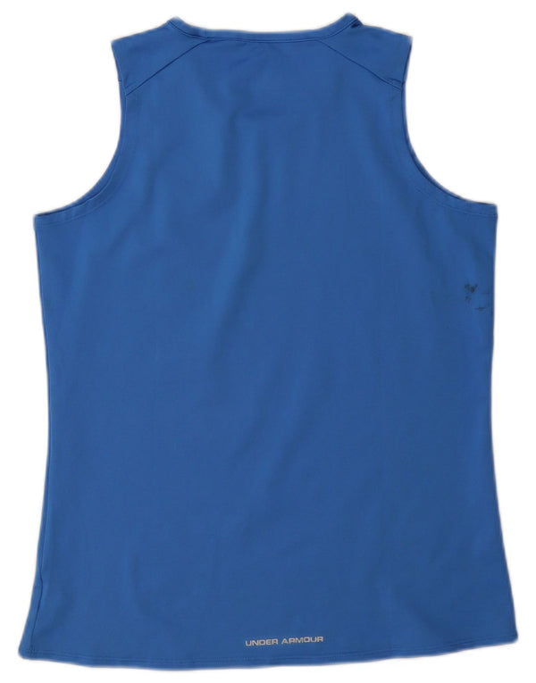 Under Armour Heat Gear Graphic Débardeur pour femme UK 14 Bleu moyen
