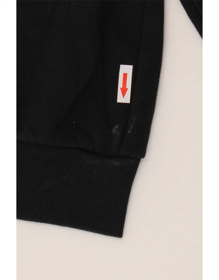 Converse Pull à capuche pour homme en coton noir Taille L