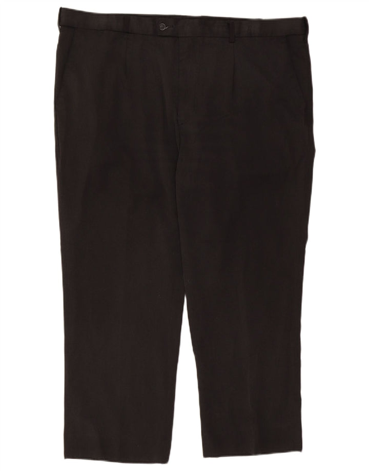 Farah Pantalon de costume pour homme W41 L26 Noir Polyester