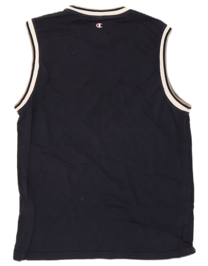 Champion Débardeur Graphique Homme Bleu Marine Moyen Coton
