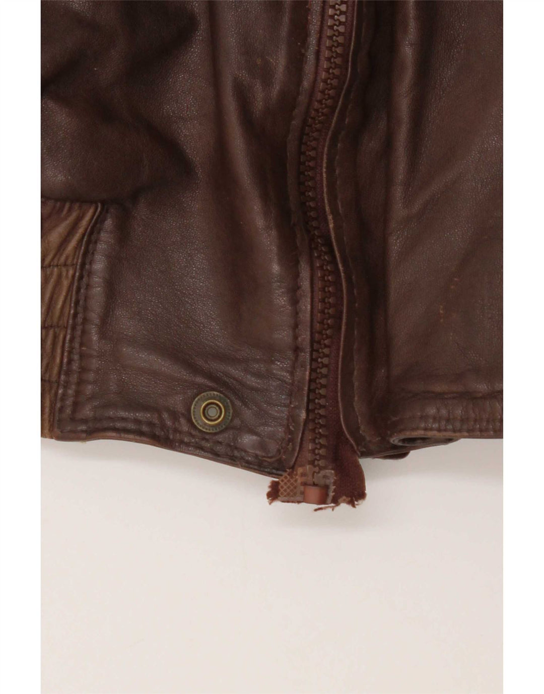 veste en cuir homme vintage UK 38 Brun moyen