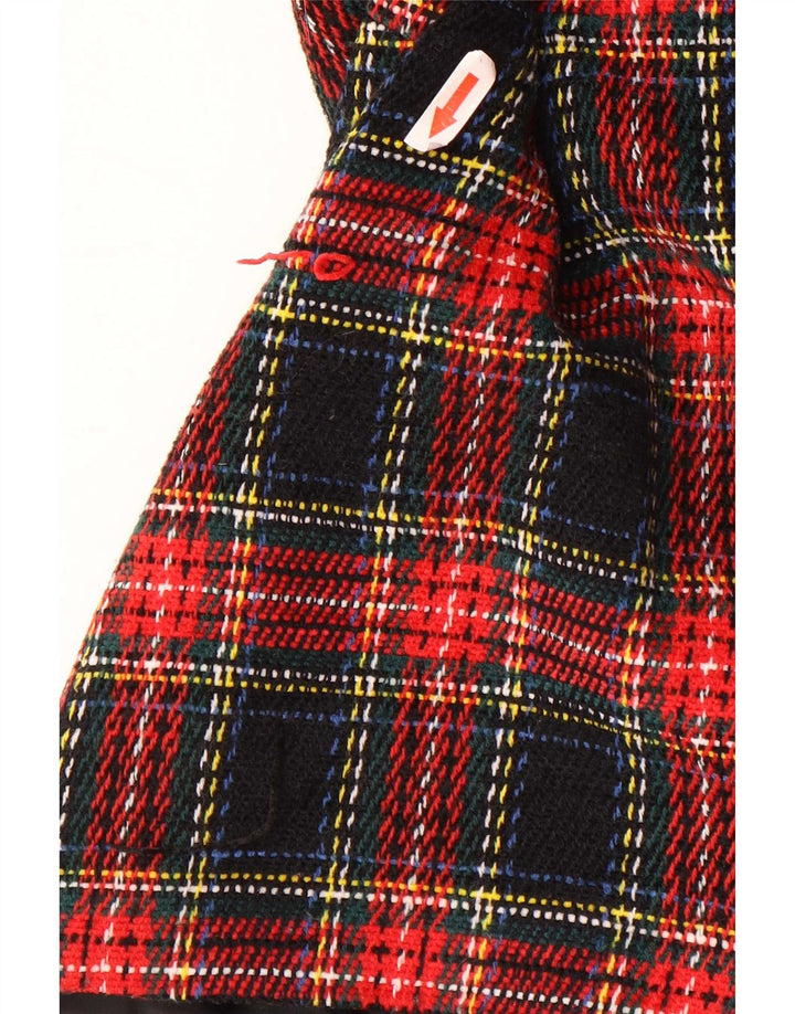 Sag Harbor Veste blazer à 4 boutons pour femme UK 12 à carreaux multicolores moyens