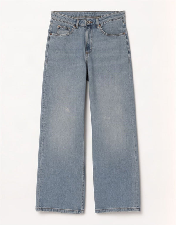 Marks & Spencer Jean large pour femme UK 12 Medium W30 L29 Bleu Coton