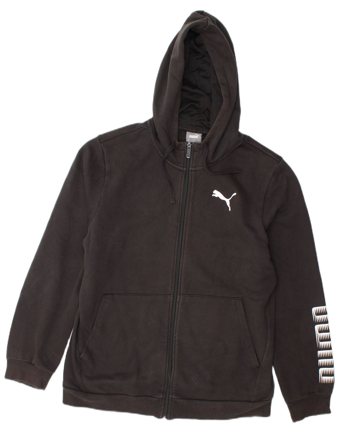 Puma Sweat à Capuche Graphic Zip Homme Noir Moyen Coton