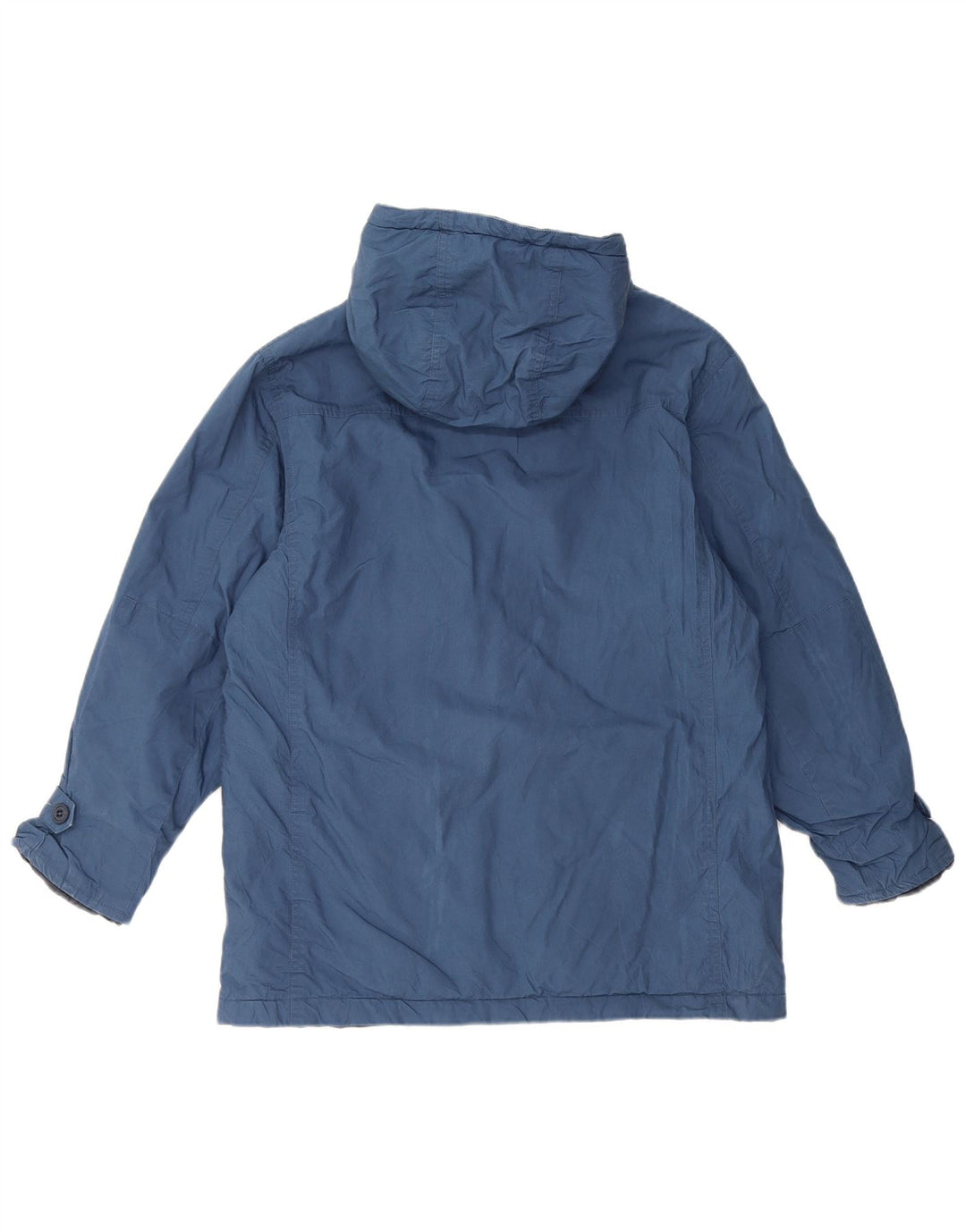 J. Crew Veste coupe-vent à capuche pour homme UK 36 Petit coton bleu