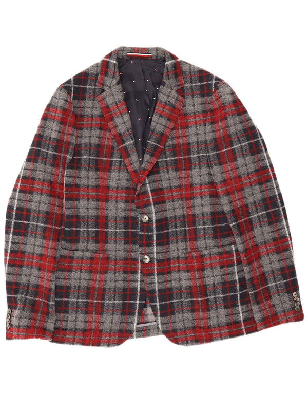 Tommy Hilfiger Veste blazer à 2 boutons pour homme EU 50 Grand bleu marine à carreaux